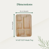 14"x10" 5CP Meals Tray