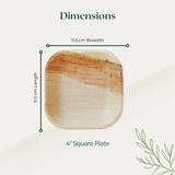 4" Square Plate